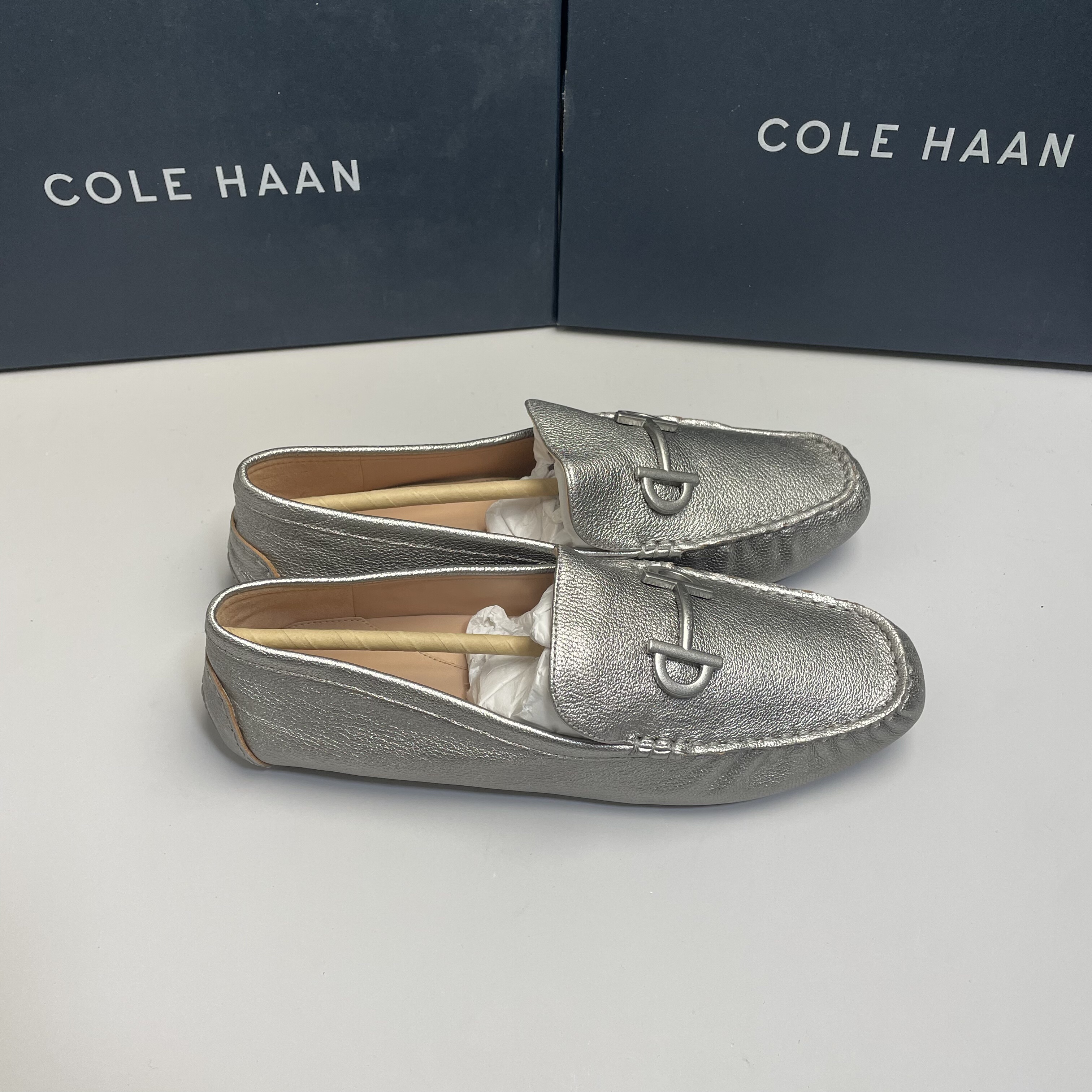 Cole Haan/歌涵 女鞋舒适休闲春秋真皮软底一脚蹬乐福鞋豆豆鞋406,淘宝优惠券,粉丝福利购,淘宝优惠卷