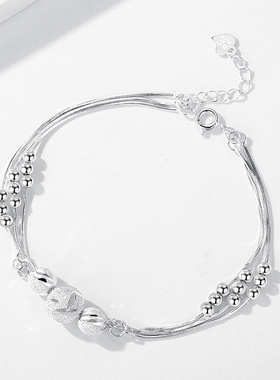 新品真足银990三生三世银手链女