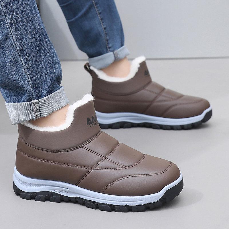 2025冬新款老北京棉鞋加绒加厚保暖雪地靴厚底防滑一脚蹬休闲棉靴,淘宝优惠券,粉丝福利购,淘宝优惠卷