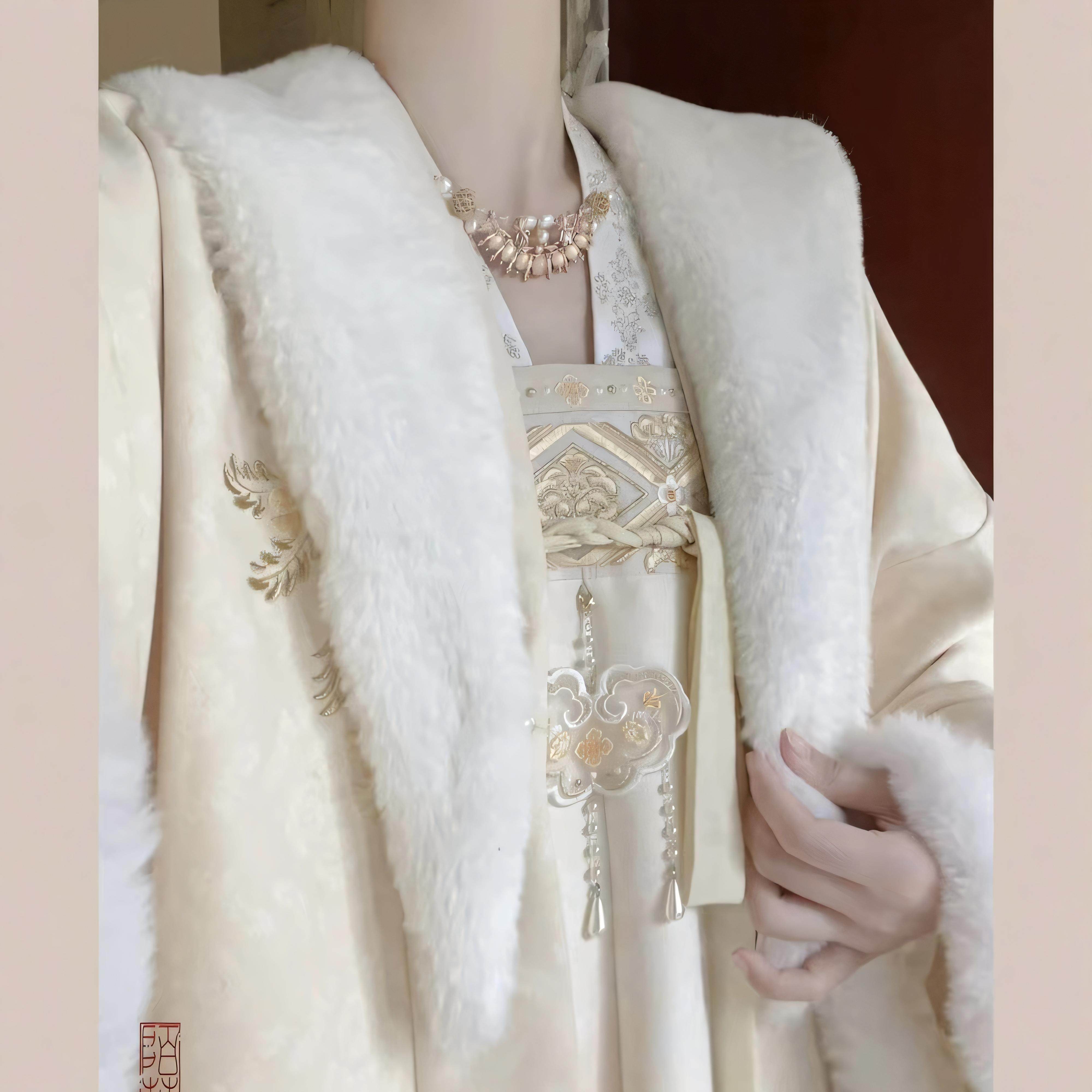 原创汉服女【蓦回首】唐制加绒加厚齐胸襦裙连帽大袖衫套装冬季款,淘宝优惠券,粉丝福利购,淘宝优惠卷