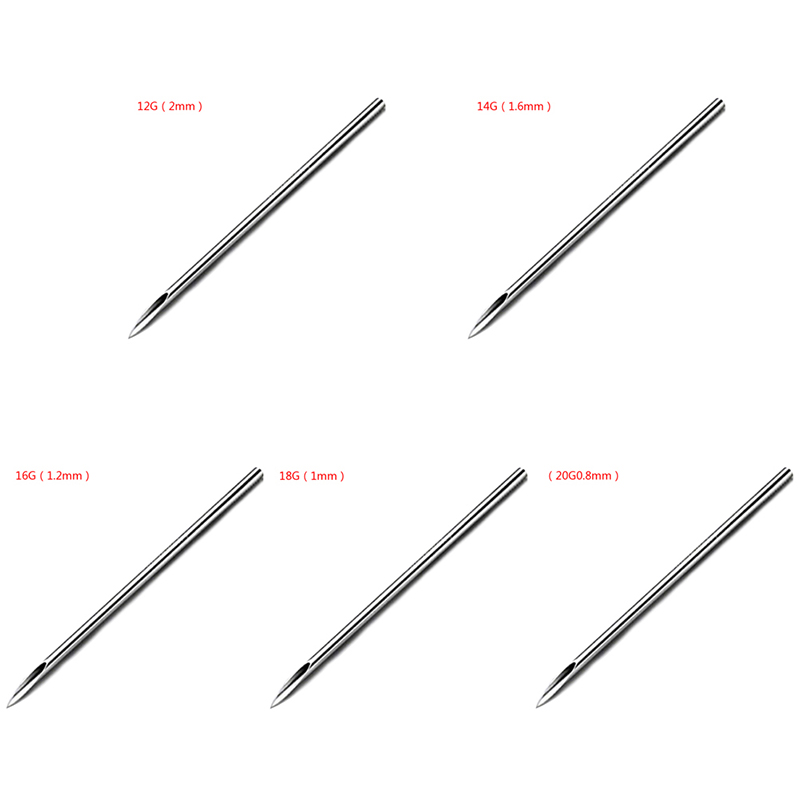 网红1pcs 12G14G16G18G20G Disposable Sterile Body Piercing Ne - 图2