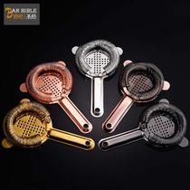 Bar Tone Wine Day Style Tune Wine Cross Filter Ice Breaker Filter Filter Ice Breaker Strainer filter strainer drain netting ice netting