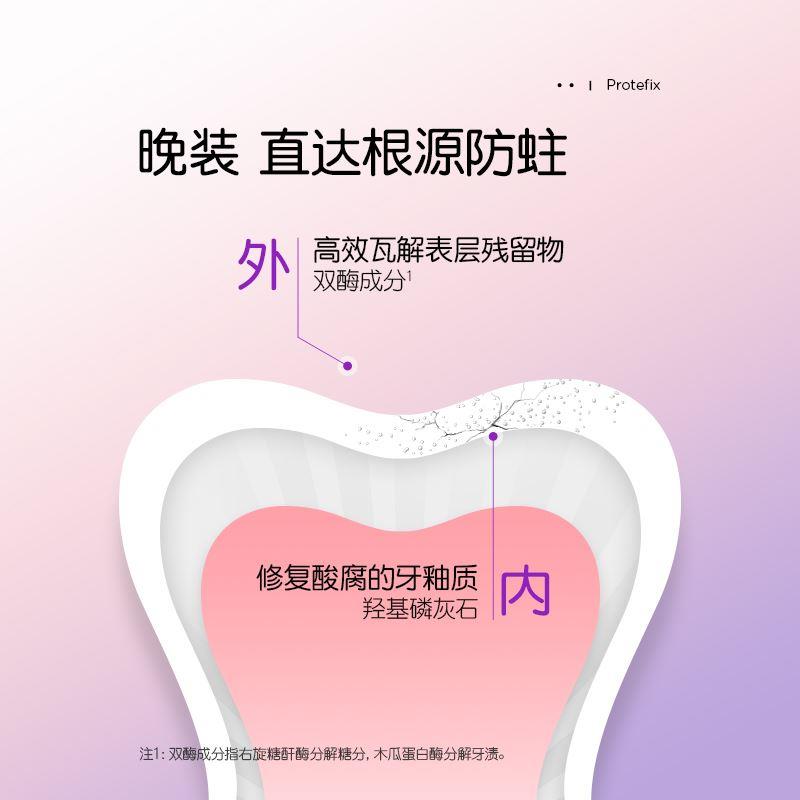 Protefix儿童牙膏3-6一12岁以上含氟奥拉氟防蛀换牙期宝宝旅行装-图2