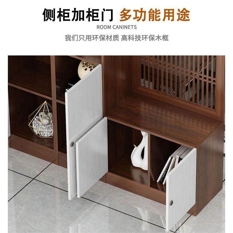 新中式家用屏风门口带换鞋凳一体入户玄关柜客厅间厅柜沙发隔断柜,淘宝优惠券,粉丝福利购,淘宝优惠卷