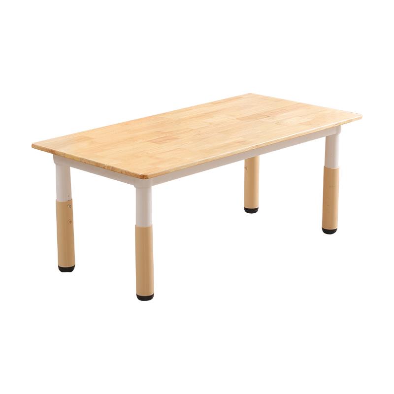 Children's table and chair set kindergarten table and chair liftable study table home solid wood table baby eating and reading table