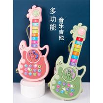 Childrens small guitar baby violin instrumental Enlightenment Early teaching versatile electronic musical toy Yukri Riyri