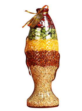 新品五谷丰登摆件新房乔迁新居礼品布置装饰用品入U宅大吉杂粮丰