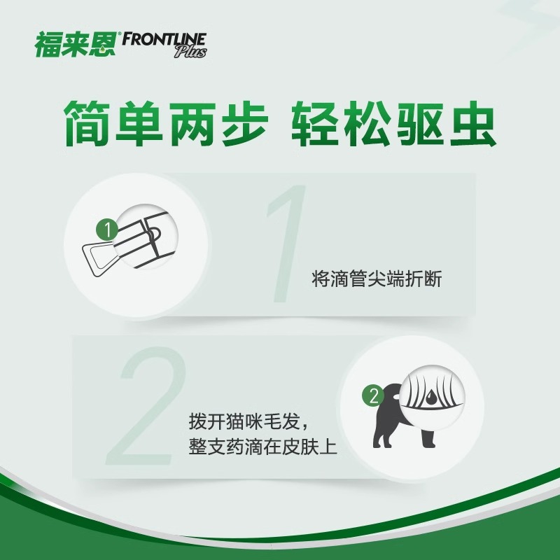 福来恩驱虫药猫咪体外驱虫复方非泼罗尼滴剂法国进口除跳蚤海乐妙 - 图0