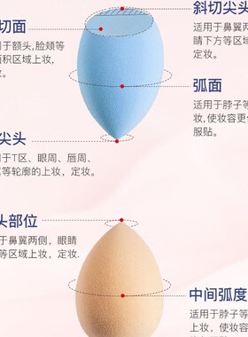 好货美妆蛋不吃粉超软细腻海绵化妆球蛋蛋干湿两用粉扑工具