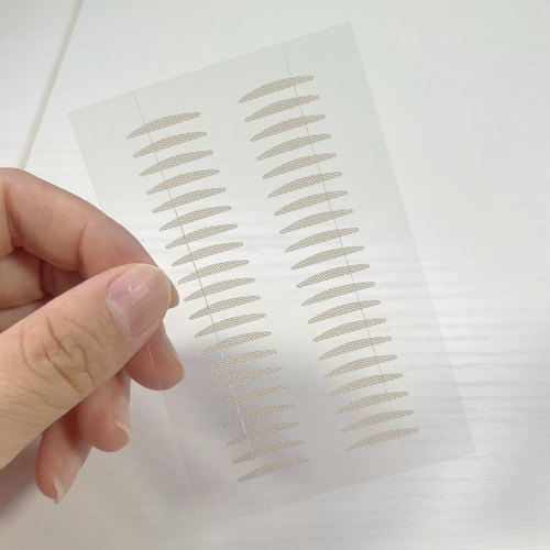 局部双眼皮贴无痕超隐形自然蕾丝单面肿眼泡美目贴化妆师专用男女 - 图0