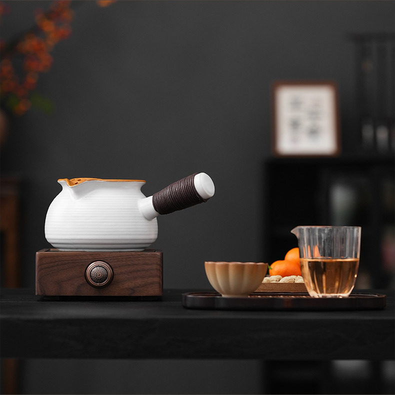 围炉煮茶壶苏打釉1000ml陶壶烤奶罐罐壶器具全套侧把壶陶罐茶壶,淘宝优惠券,粉丝福利购,淘宝优惠卷