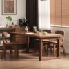 Solid wood dining table rectangular large table home dining table antique style office desk restaurant combination dining table and chairs