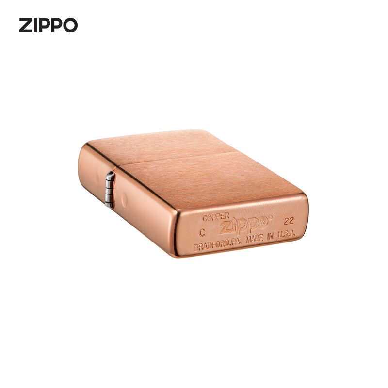 ZIPPO/芝宝紫铜镜面光板整机礼盒原装黑内丹限量 - 图0