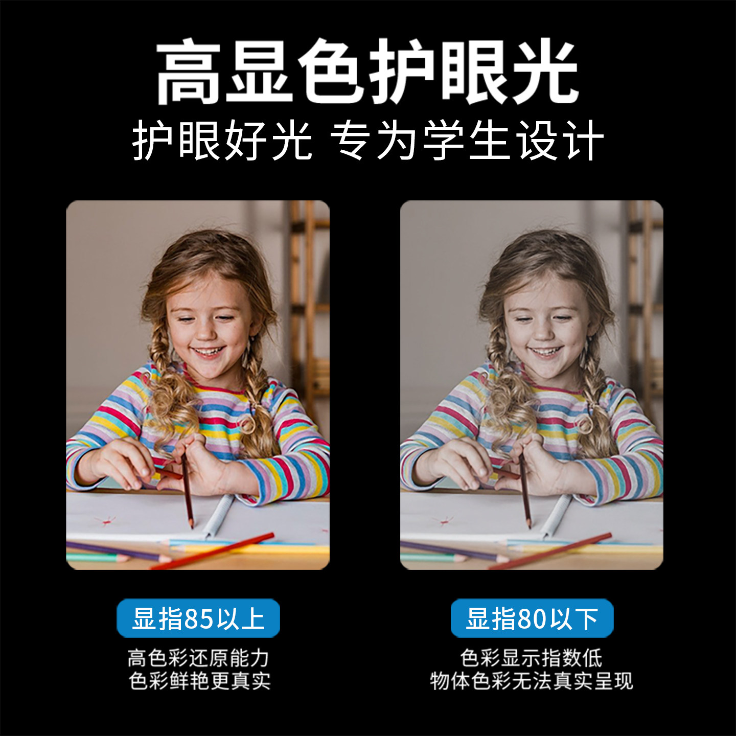 LED日光灯管直插式长条灯超亮日光灯家用学生宿舍灯寝室专用台灯