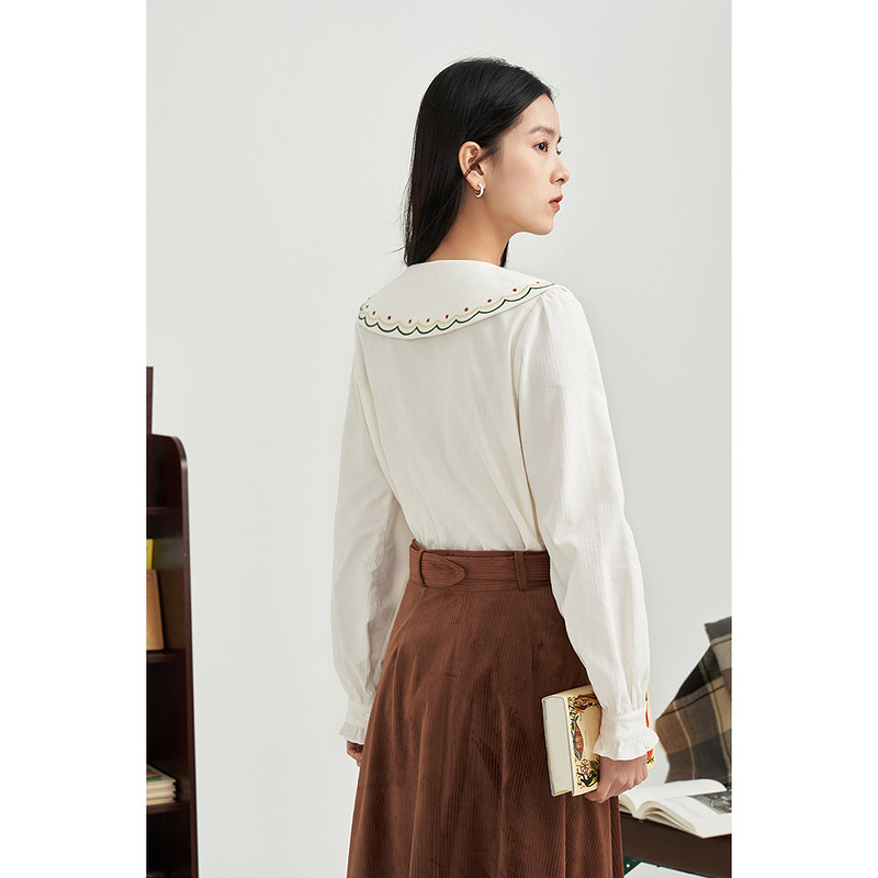  茵曼一零一度衬衫