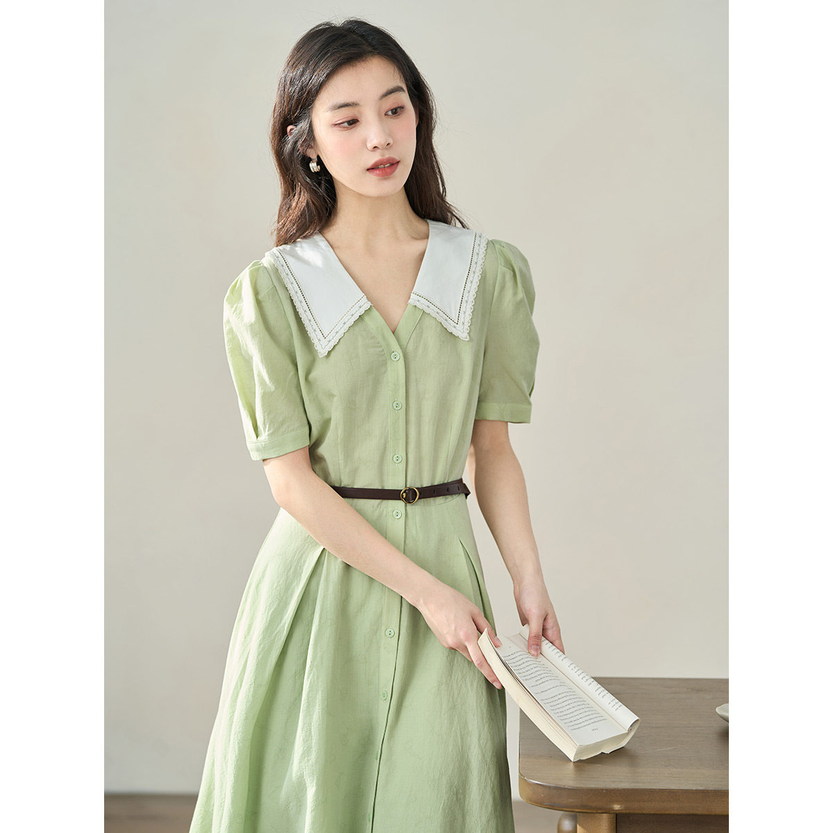  茵曼一零一度连衣裙