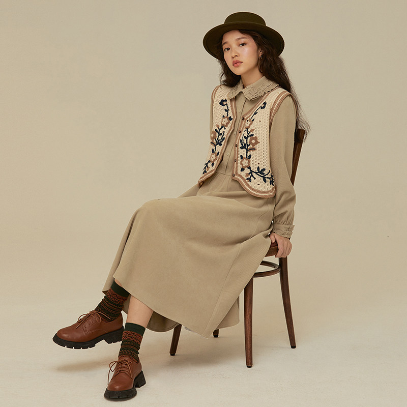  茵曼一零一度连衣裙