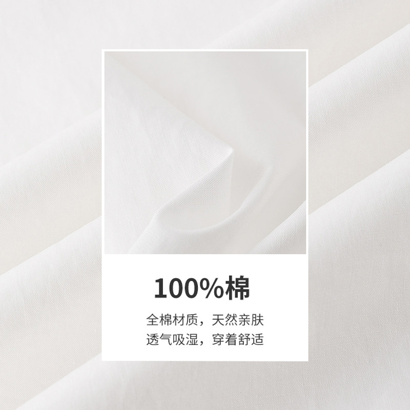 茵曼法式2022春季新款荷叶棉连衣裙 茵曼一零一度连衣裙