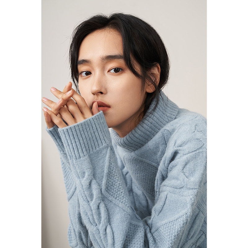 【商场同款】茵曼宽松冬季新款毛衣 茵曼一零一度毛衣