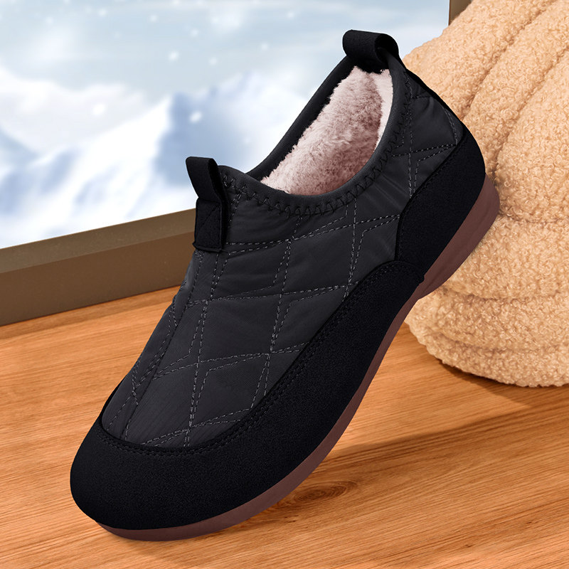 老北京棉鞋女冬季加绒加厚保暖中老年棉鞋一脚蹬软底防滑妈妈棉靴,淘宝优惠券,粉丝福利购,淘宝优惠卷