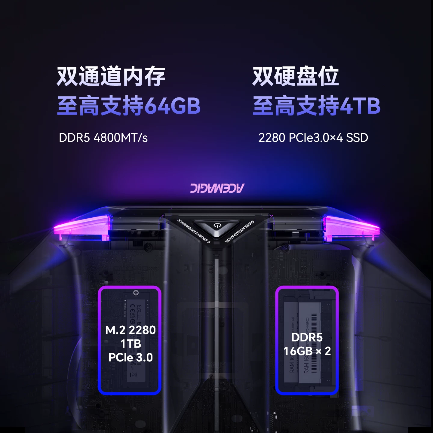 [Desktop Goods] Amachi M2A мини-хост Core i7-12700H/RTX3060 высокопроизводительный автономный дисплей дизайн e-sports игровой настольный компьютер полная комплектность