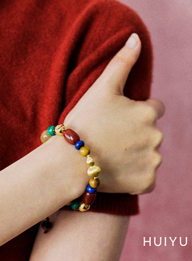 敦煌色系多宝葫芦手串