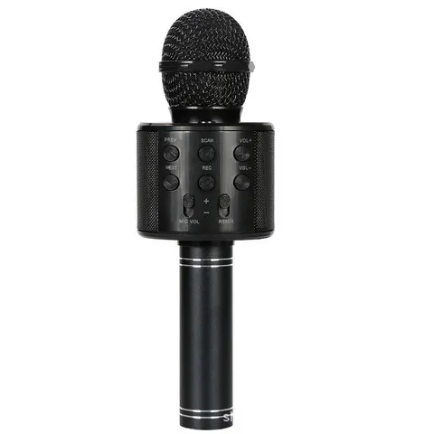 WS858 factory mobile phone k songbao spot KTV audio home microphone wireless microphone integrated bluetooth