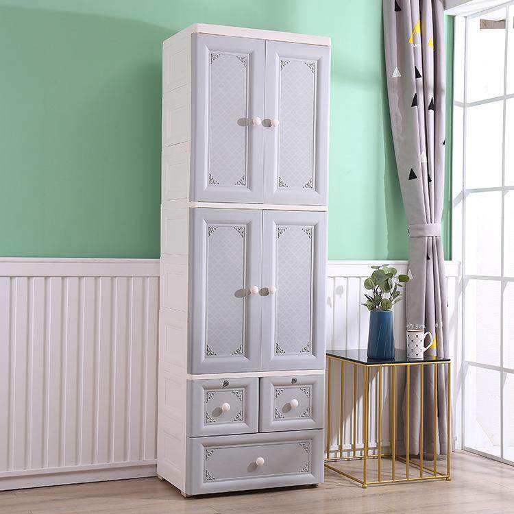 加厚儿童衣柜收纳柜抽屉式塑料双开门衣服储物柜宝宝玩具整理柜子,淘宝优惠券,粉丝福利购,淘宝优惠卷