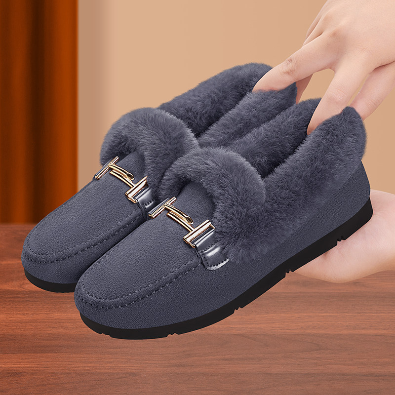 老北京布鞋女冬季加绒防滑保暖中老年豆豆棉鞋新款厚底休闲妈妈鞋,淘宝优惠券,粉丝福利购,淘宝优惠卷