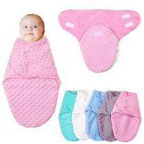 Newborn Wrap Swaddle Warm Soft Fleece Blanket Baby Sleeping