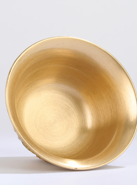 速发大藏禅饰雕花杯水圣供佛水杯铜佛前供奉八吉祥供水碗佛具用品