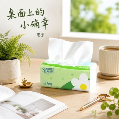 思景纸巾整箱家用抽纸40包抽取式商用小包餐巾纸卫生纸卫生间回购