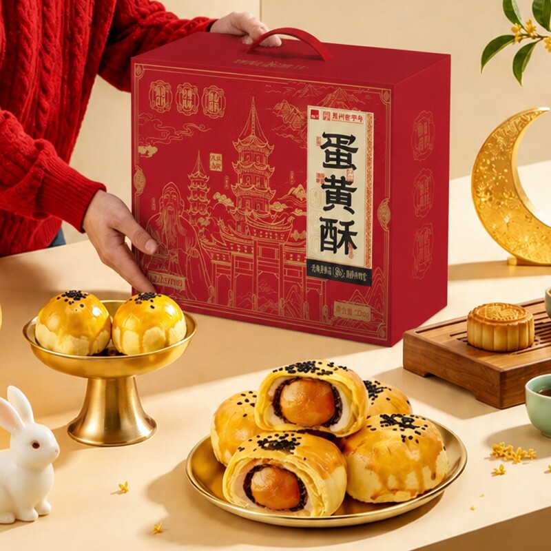 泓一蛋黄酥礼盒中秋礼盒月饼送礼糕点伴手礼