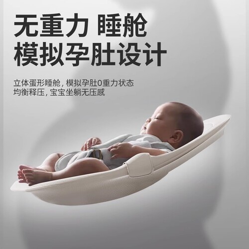 婴儿躺睡神器哄娃摇摇椅摇摇床宝宝哄睡电动摇篮睡觉解放满月实用 - 图2
