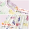 Baby girl's autumn clothes, long johns, baby pajamas, pure cotton type A