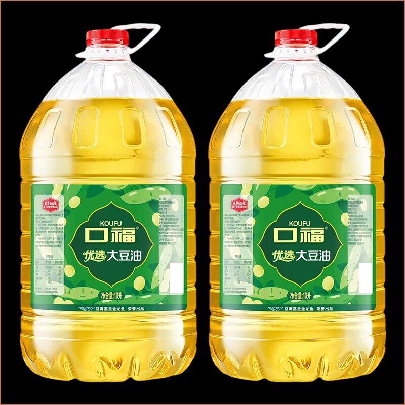 口福优选大豆油食用油10L*2桶