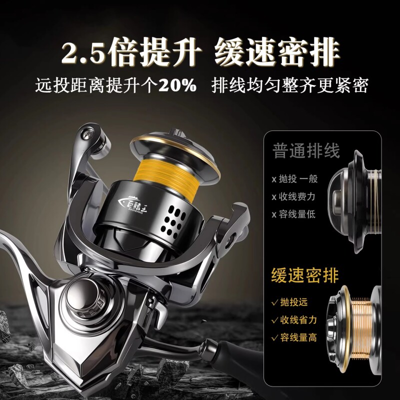 Fishing reel all-metal spinning wheel small golf shallow line cup long-range micro-object-proof seawater sea pole road sub-wheel fishing reel