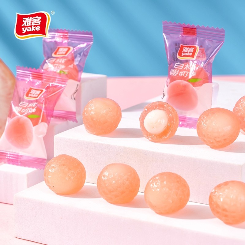 雅客爆浆软糖500g袋装散装批发儿童零食网红爆款解馋喜糖芒果夹心,淘宝优惠券,粉丝福利购,淘宝优惠卷