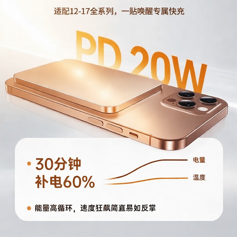 顺丰3c认证可上飞机充电宝磁吸2026新款无线快充适用安卓苹果17超薄小巧便携Magsafe移动电源官方正品大容量 图 3