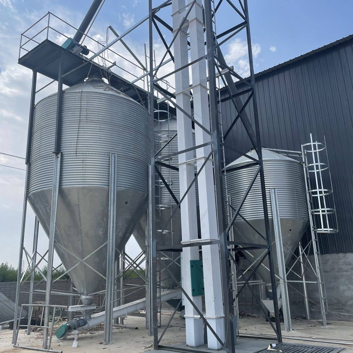 镀锌 15吨 料仓热镀锌定制一体系统网仓粮仓畜牧设备料塔饲料塔,淘宝优惠券,粉丝福利购,淘宝优惠卷