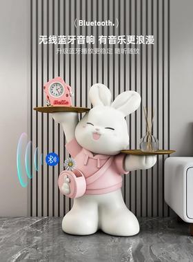 可爱祇进不出储钱罐创意兔子存钱罐2025新款客厅大号落地大型摆件