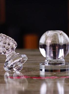 白水晶装藏舍利子甘露丸藏红花水晶舍利塔摆件大号佛塔菩提塔嘎乌