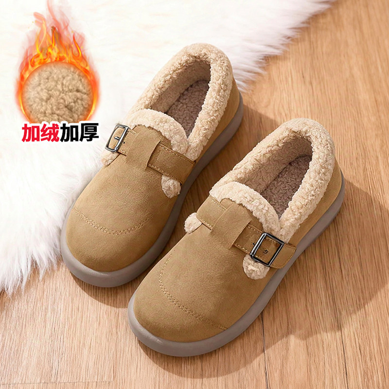 老北京棉鞋女冬季2025新款一脚蹬布鞋秋保暖妈妈雪地靴加绒豆豆鞋,淘宝优惠券,粉丝福利购,淘宝优惠卷