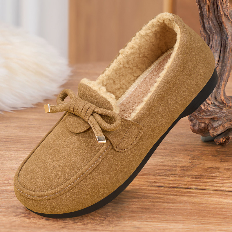 豆豆鞋女冬加绒一脚蹬新款老北京布鞋保暖妈妈棉鞋加厚休闲毛毛鞋,淘宝优惠券,粉丝福利购,淘宝优惠卷