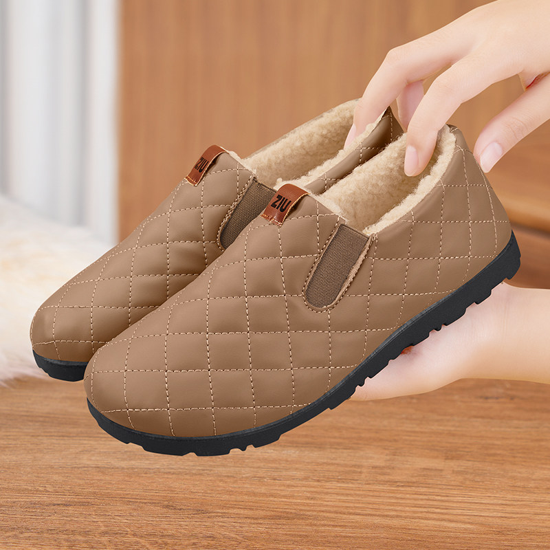 老北京布鞋女冬季加绒加厚保暖一脚蹬豆豆棉鞋新款百搭休闲妈妈鞋,淘宝优惠券,粉丝福利购,淘宝优惠卷