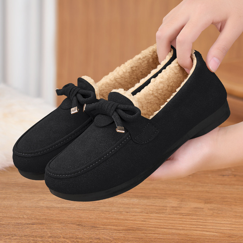 豆豆鞋女冬加绒一脚蹬新款老北京布鞋保暖妈妈棉鞋加厚休闲毛毛鞋,淘宝优惠券,粉丝福利购,淘宝优惠卷