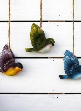 仿真小鸟户外花园装饰小区别墅庭院挂件园林雕塑树脂动物阳台摆件