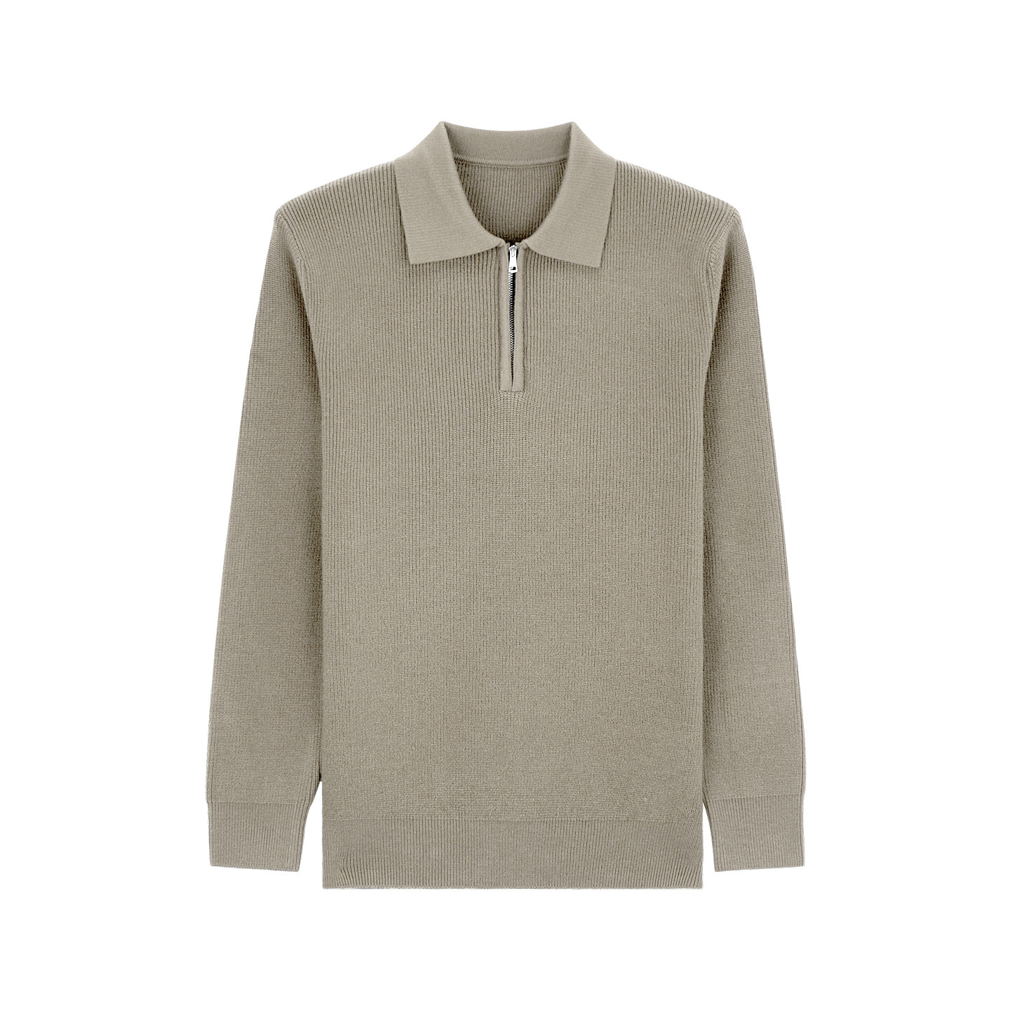 空白坐标半拉链POLO针织衫25冬季加厚商务休闲针织羊毛衫男款