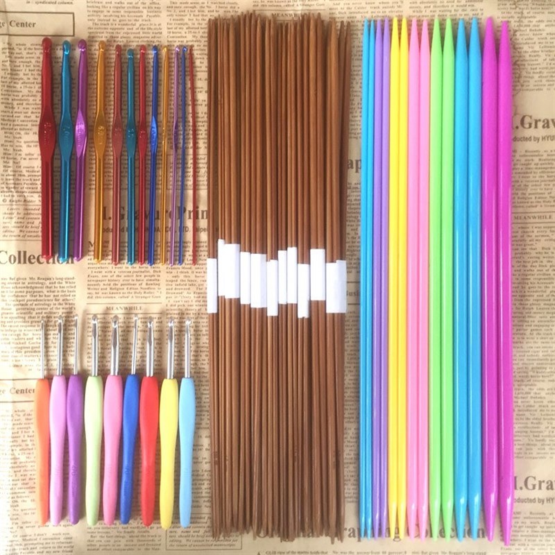 网红Crochet Hook Set With Yarn Knitting Needles Sewing Tools-图0