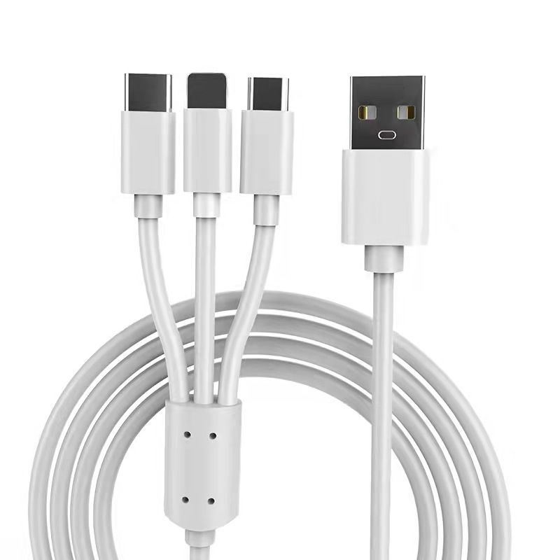 速发Multi Charger Cable 3in1 USB Charging Cord for Light Typ-图2